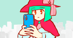 スマホを持つNonameちゃん